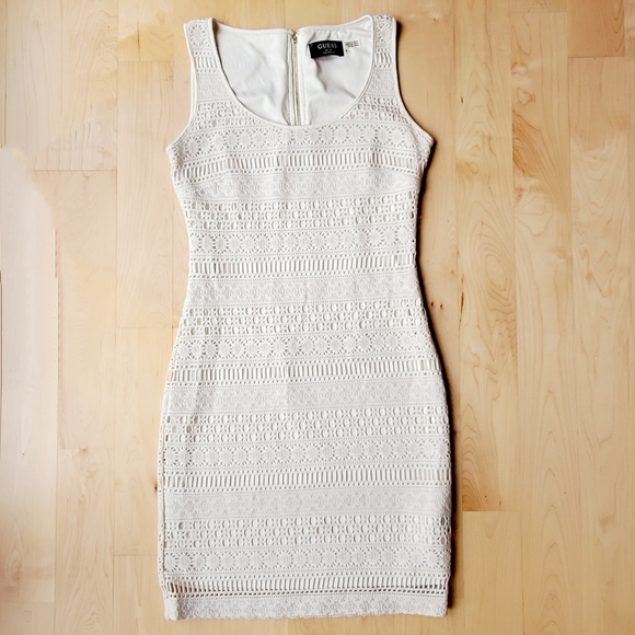 Guess Dresses & Skirts - GUESS NWOT Crocheted Ivory Jordina Dress Size 0
